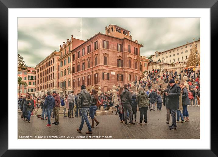 Piazza di Spagna, Rome, Italy Framed Mounted Print by Daniel Ferreira-Leite