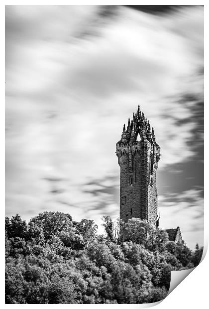 The Wallace Monument  Print by Steven Lennie