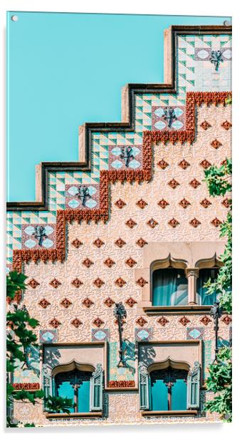 Casa Amatller Barcelona, Modernisme Architecture Acrylic by Radu Bercan
