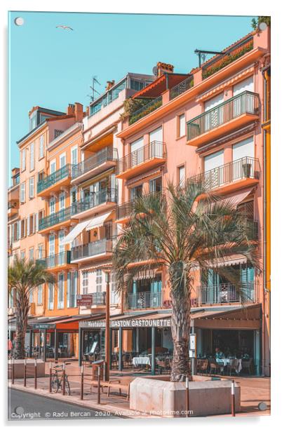 Beautiful Exotic Architecture, Cannes City France Acrylic by Radu Bercan