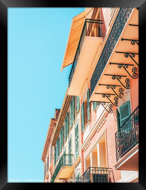 Cannes City Architecture, French Riviera Building Framed Print by Radu Bercan