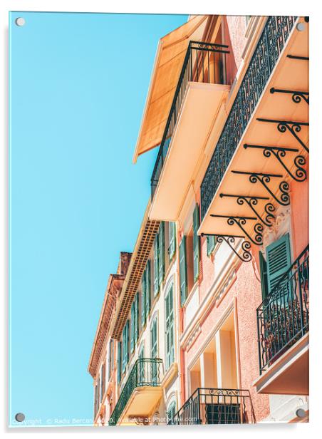 Cannes City Architecture, French Riviera Building Acrylic by Radu Bercan