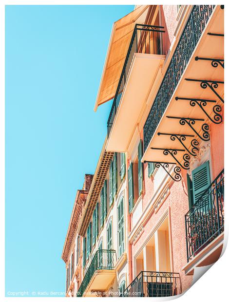 Cannes City Architecture, French Riviera Building Print by Radu Bercan