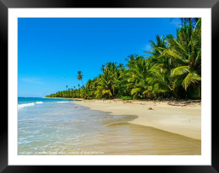 Beach in Cahuita National Park Framed Mounted Print by Nicolas Boivin