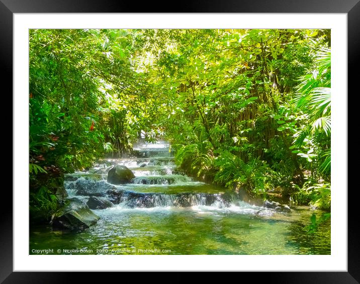 Tabacon Hot Springs River Framed Mounted Print by Nicolas Boivin