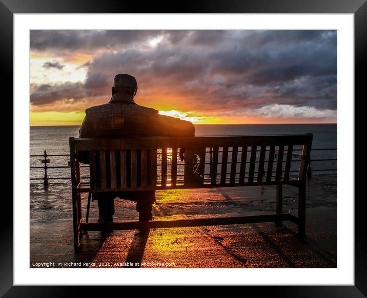 waiting for the sun Framed Mounted Print by Richard Perks