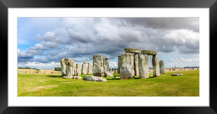  The prehistoric monument of Stonehenge  Framed Mounted Print by Pere Sanz