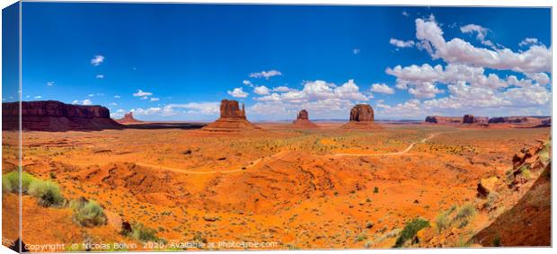 Monument Valley Canvas Print by Nicolas Boivin