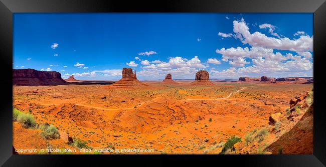 Monument Valley Framed Print by Nicolas Boivin
