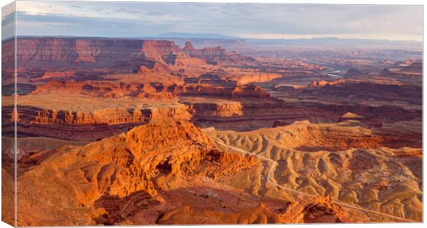 View from Deadhorse Point State Park in Utah at Su Canvas Print by Pere Sanz
