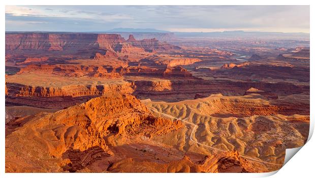 View from Deadhorse Point State Park in Utah at Su Print by Pere Sanz