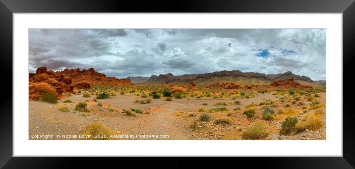 Valley of Fire State Park Framed Mounted Print by Nicolas Boivin