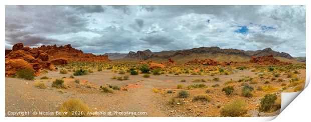 Valley of Fire State Park Print by Nicolas Boivin