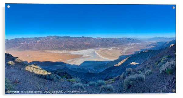 Death Valley national park Acrylic by Nicolas Boivin