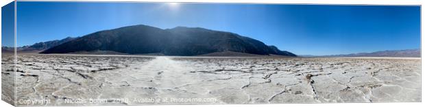 Badwater Basin, Death Valley national park Canvas Print by Nicolas Boivin