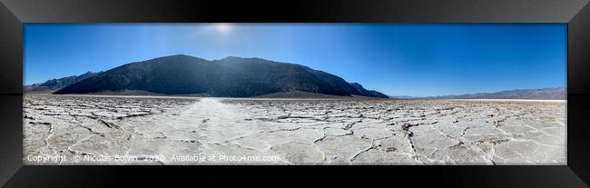 Badwater Basin, Death Valley national park Framed Print by Nicolas Boivin