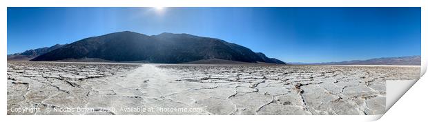 Badwater Basin, Death Valley national park Print by Nicolas Boivin