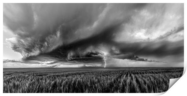 Colorado Supercell Storm, 2019. Print by John Finney