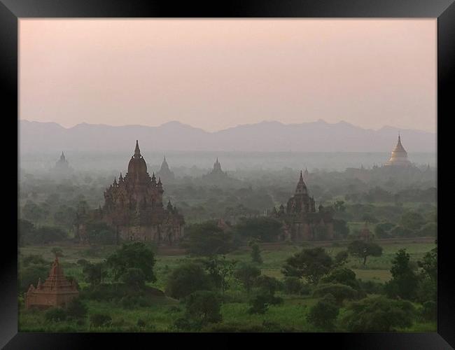 Beautiful Bagan Framed Print by Serena Bowles