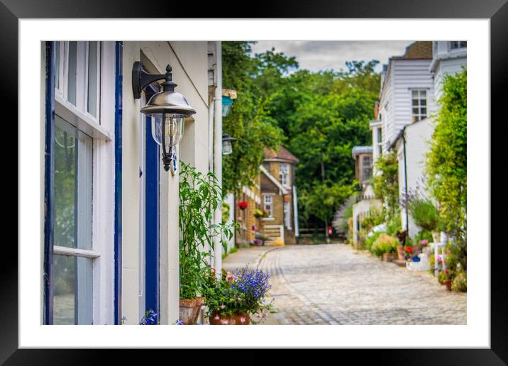 Quaint streets of Upnor Framed Mounted Print by Zita Stanko