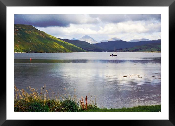 Loch Harport Framed Mounted Print by Steven Watson