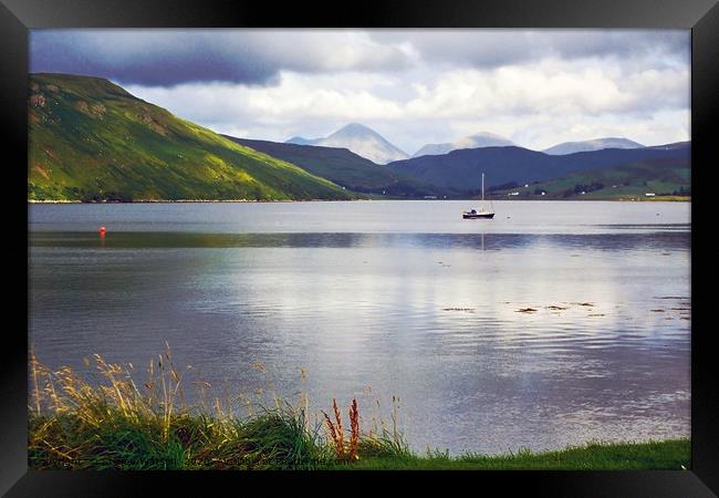 Loch Harport Framed Print by Steven Watson