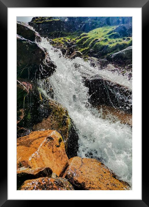 Majestic Ben Nevis Waterfall Framed Mounted Print by Mathew Rooney