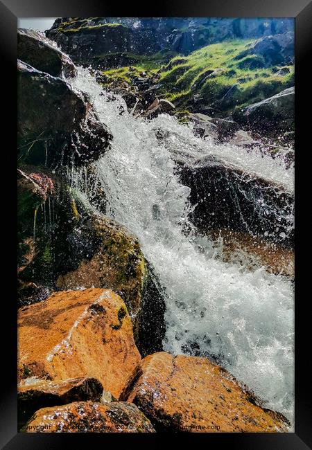 Majestic Ben Nevis Waterfall Framed Print by Mathew Rooney