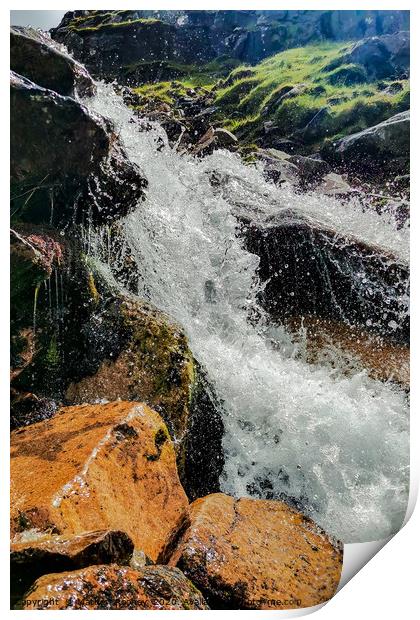 Majestic Ben Nevis Waterfall Print by Mathew Rooney