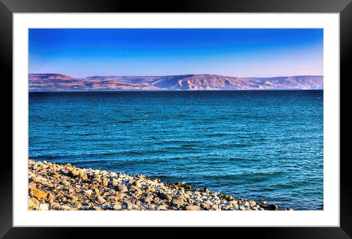 Sea Galilee Capernum Outside Saint Peter's House I Framed Mounted Print by William Perry