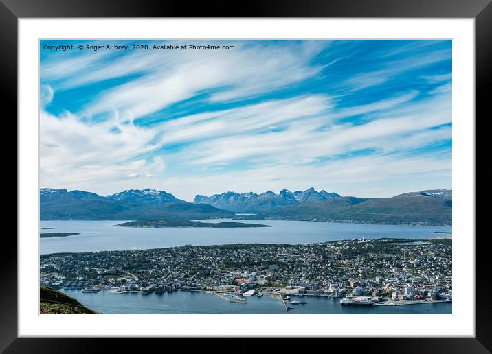Tromsø, northern Norway Framed Mounted Print by Roger Aubrey