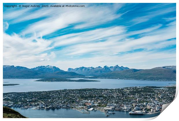 Tromsø, northern Norway Print by Roger Aubrey