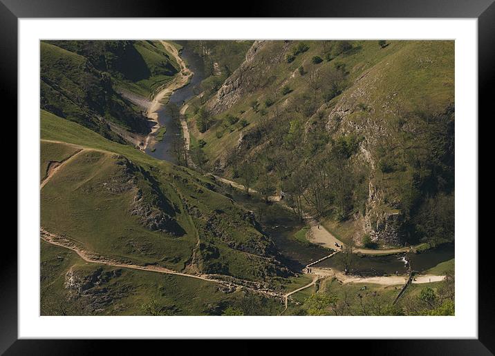 High Above The Dovedale Valley Framed Mounted Print by Darren Burroughs