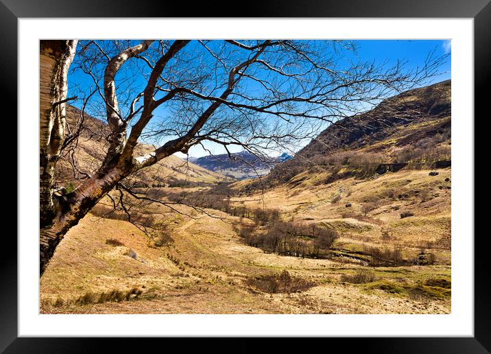 Highland Valley Framed Mounted Print by David Hare