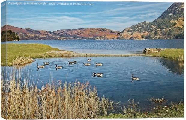 Ullswater from Glenridding Canvas Print by Martyn Arnold