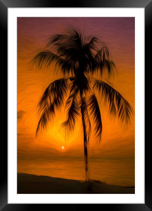 Caribbean sunset Framed Mounted Print by Jason Wells