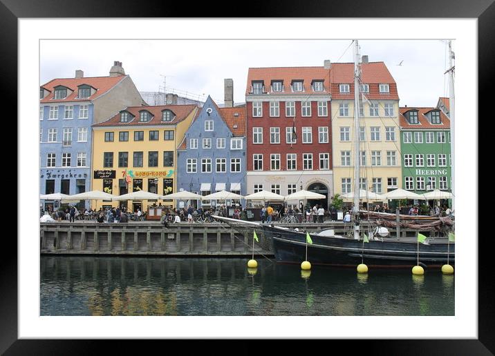 Copenhagen Framed Mounted Print by Emma Latimer