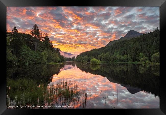Glencoe Lochan Sunrise, highlands, Scotland. Framed Print by Scotland's Scenery