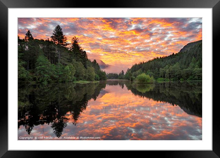 Glencoe Lochan Sunrise, highlands, Scotland. Framed Mounted Print by Scotland's Scenery