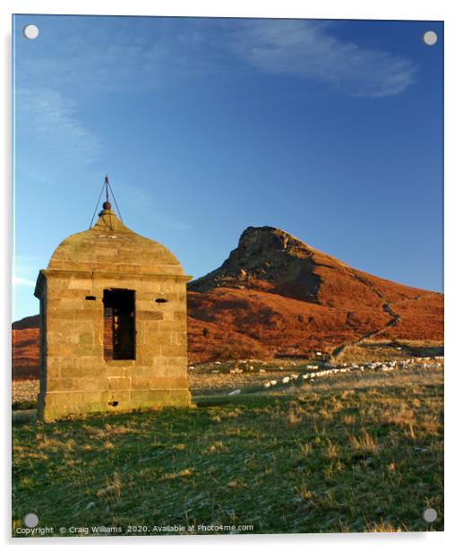 Roseberry Topping, North Yorkshire Moors Acrylic by Craig Williams