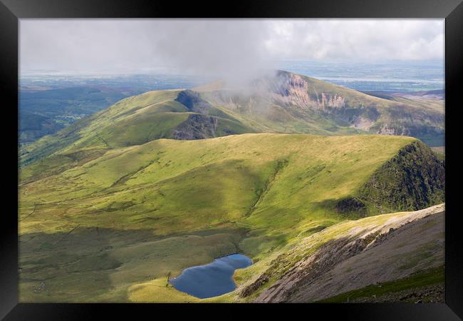 View from Snowdon Summit, Wales Framed Print by Pere Sanz