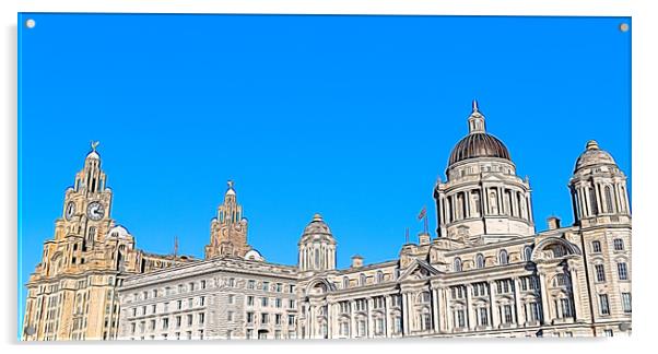 Top of the Three Graces Acrylic by Jason Wells