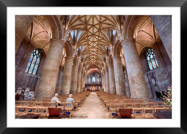 Tewkesbury Abbey Framed Mounted Print by Jack Torcello