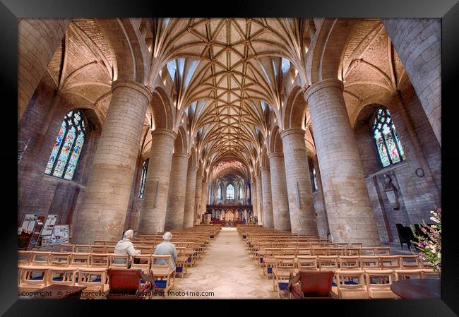 Tewkesbury Abbey Framed Print by Jack Torcello