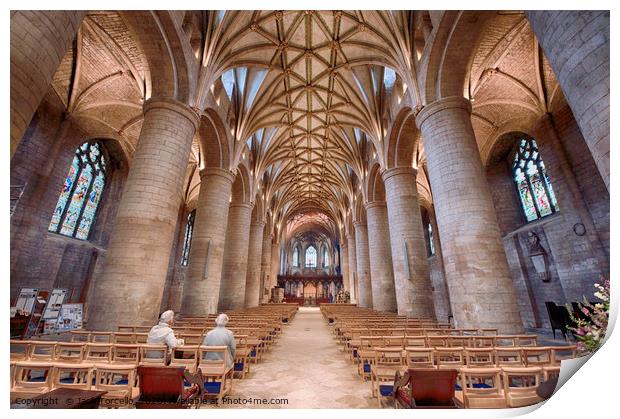 Tewkesbury Abbey Print by Jack Torcello