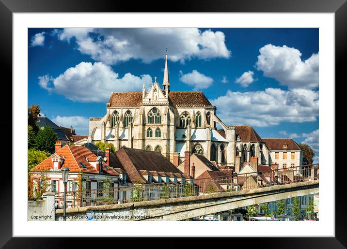 Auxerre in France Framed Mounted Print by Jack Torcello
