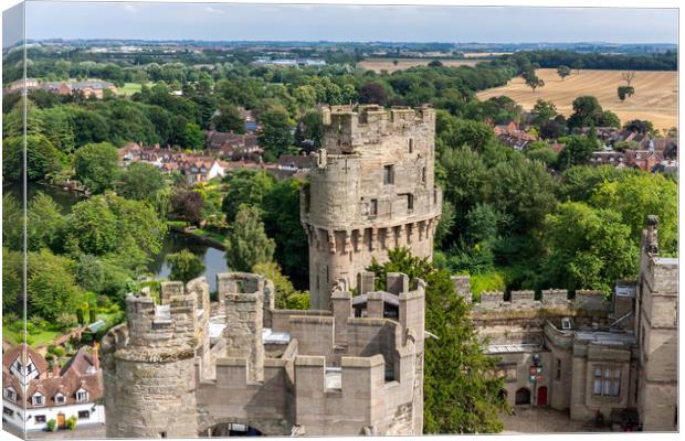  View of Warwick castle   Canvas Print by Pere Sanz