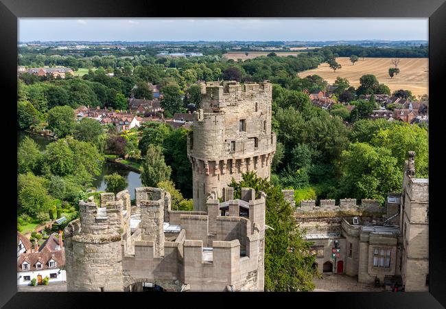  View of Warwick castle   Framed Print by Pere Sanz