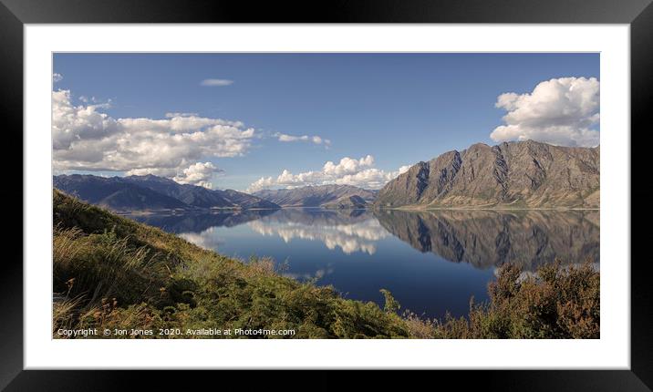 Lake Hawea, New Zealand  Framed Mounted Print by Jon Jones