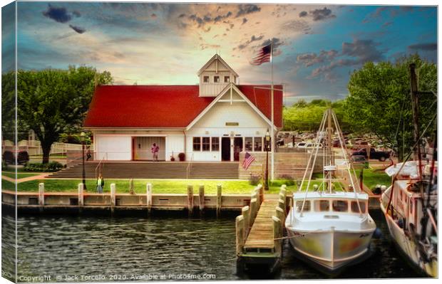 The Coastguard Cutter Hyannis Cape Cod Canvas Print by Jack Torcello